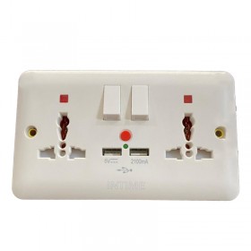 Electrical Plugs With Two Port Of Usb