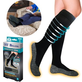 Comfortable compression stockings for the feet