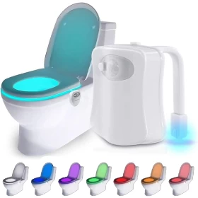 Color Toilet Light Bowl with Sensor